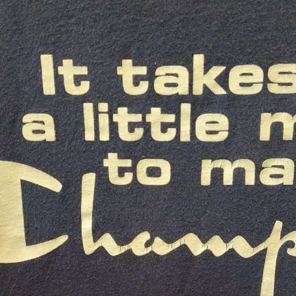 Champion Dark Blue Graphic Long Sleeve Tee - Picture 3 of 7